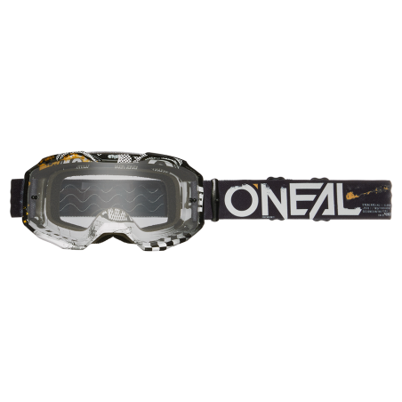 6029-100 B-10 Goggle ATTACK nero/bianco - trasparente