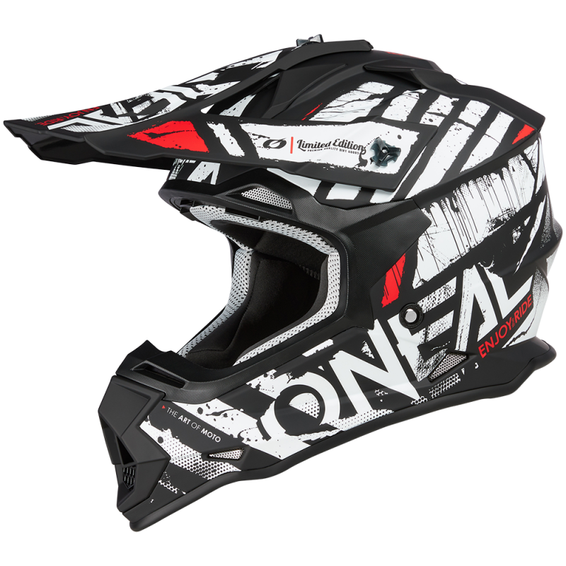 0200-166 Casco 2SRS GLITCH nero/bianco XXL (63/64 cm)