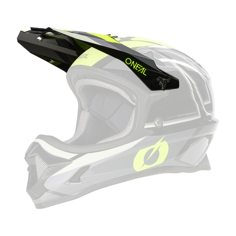 0481-060 Casco VISOR SONUS SPLIT nero/giallo neon