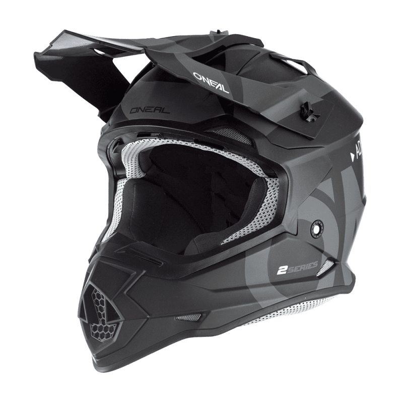 0200-S83 Casco 2SRS SLICK nero/grigio M (57/58 cm)