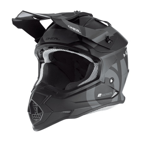 0200-S83 Casco 2SRS SLICK nero/grigio M (57/58 cm)