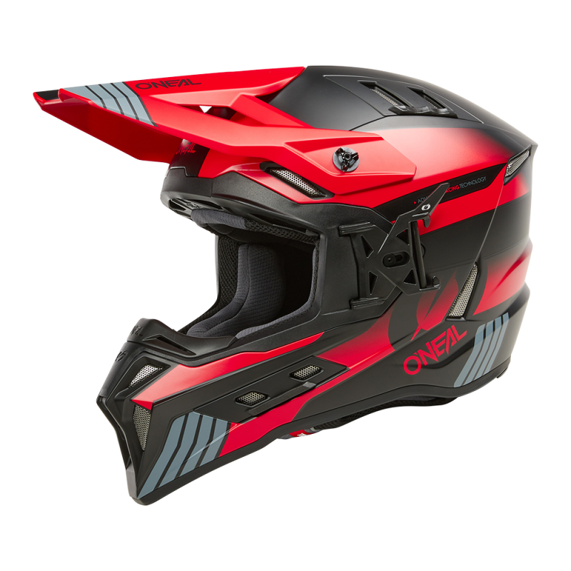 EXSRS-233 Casco EX-SRS HITCH nero/grigio/rosso M (57/58 cm)