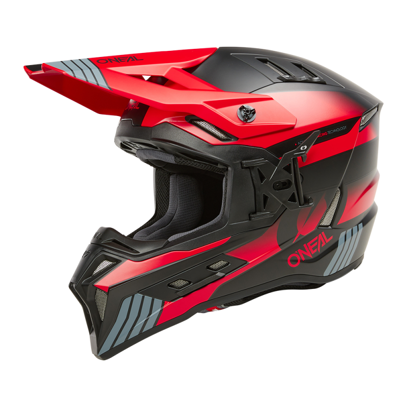 EXSRS-234 Casco EX-SRS HITCH nero/grigio/rosso L (59/60 cm)