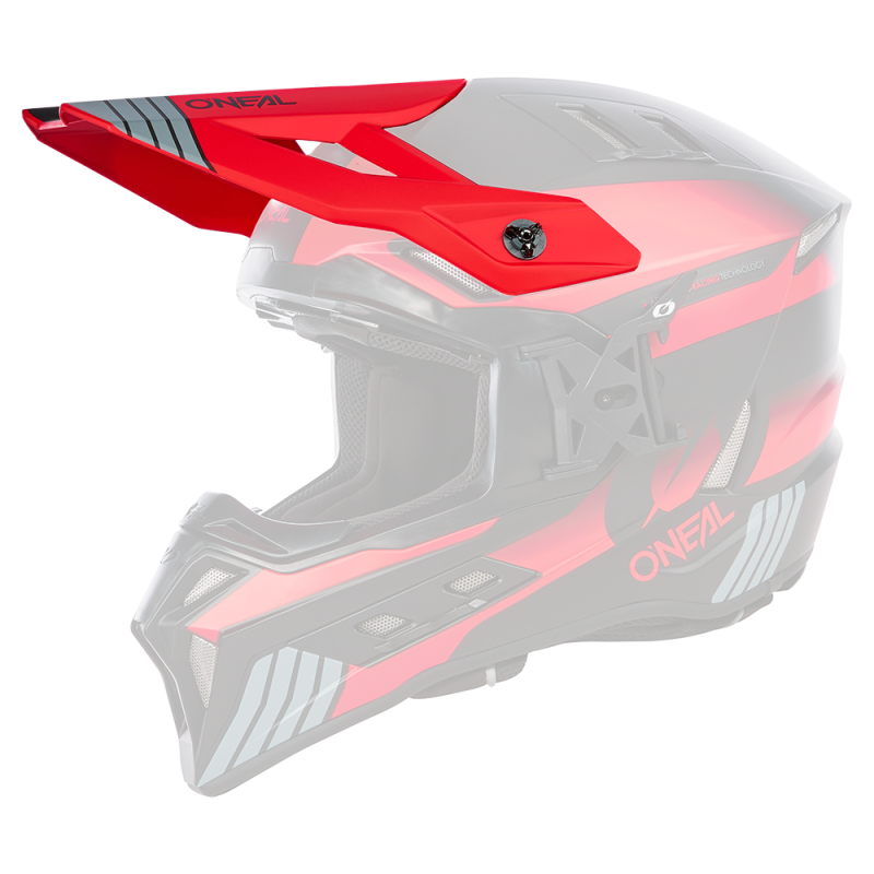 EXSRS-230 Visiera EX-SRS Casco HITCH nero/grigio/rosso