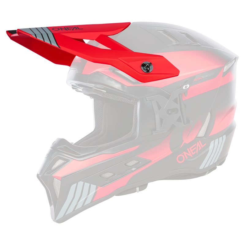 EXSRS-230 Visiera EX-SRS Casco HITCH nero/grigio/rosso
