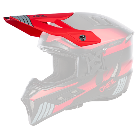 EXSRS-230 Visiera EX-SRS Casco HITCH nero/grigio/rosso