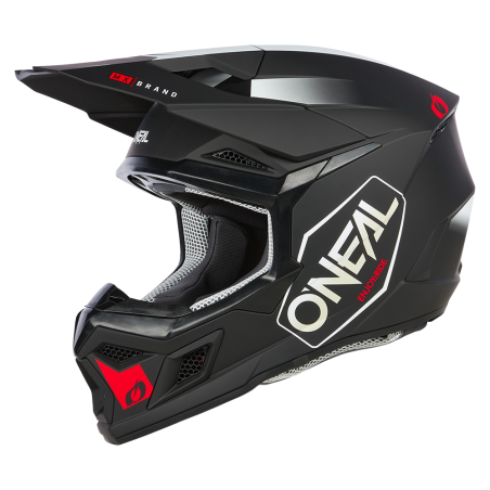 0625-194 Casco 3SRS HEXX nero/bianco/rosso L (59/60 cm)