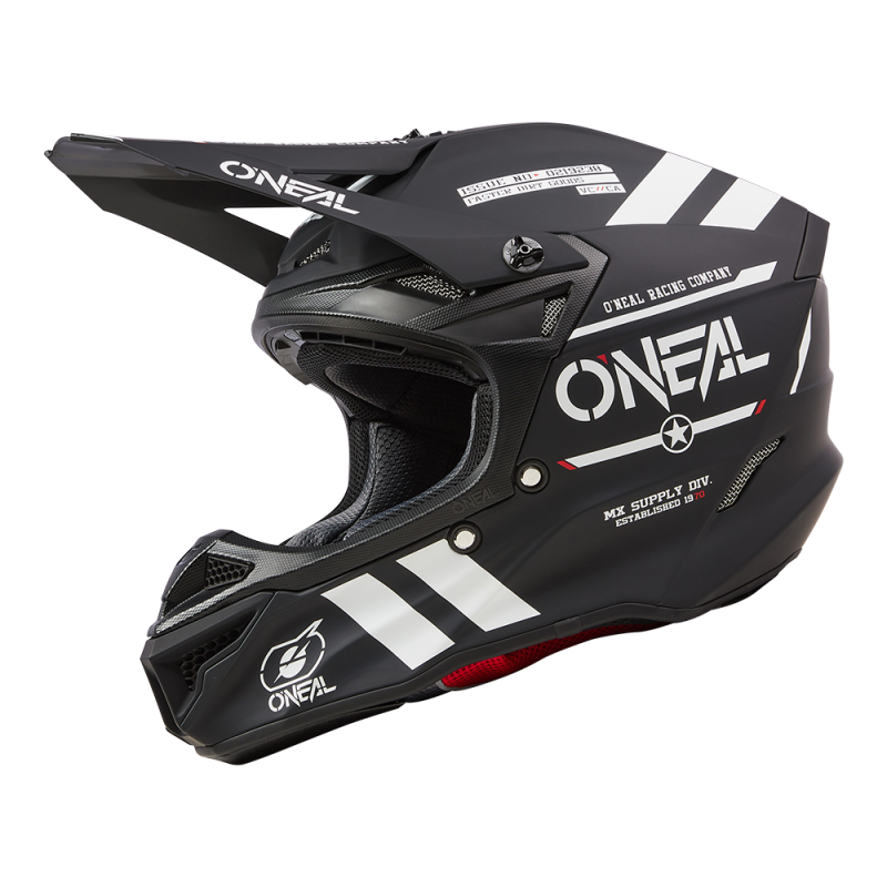 0628-074 Casco 5SRS in poliacrilite WARHAWK nero L (59/60 cm)