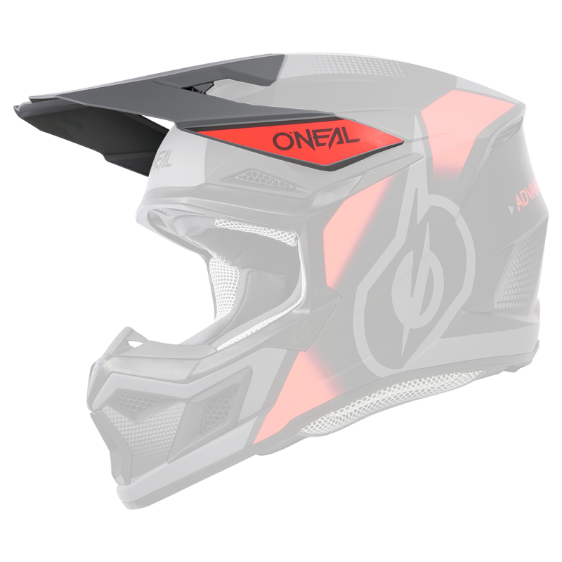 0625-250 Casco Visor 3SRS VISION nero/rosso/grigio