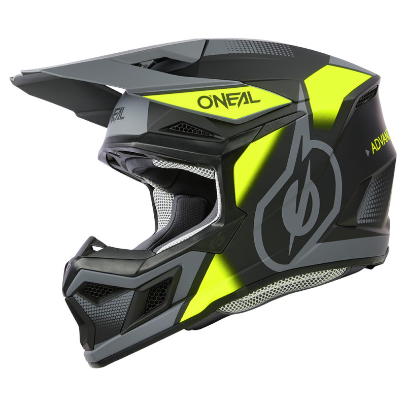 0625-276 Casco 3SRS VISION nero/giallo neon/grigio XXL (63/64 cm)