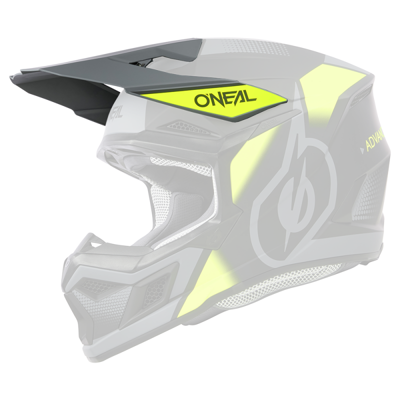 0625-270 Casco Visor 3SRS VISION nero/giallo neon/grigio
