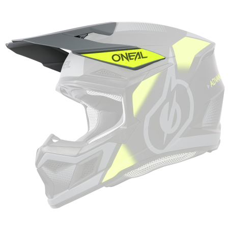 0625-270 Casco Visor 3SRS VISION nero/giallo neon/grigio