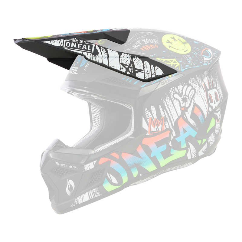0625-300 Casco Visor 3SRS Youth RANCID nero/bianco