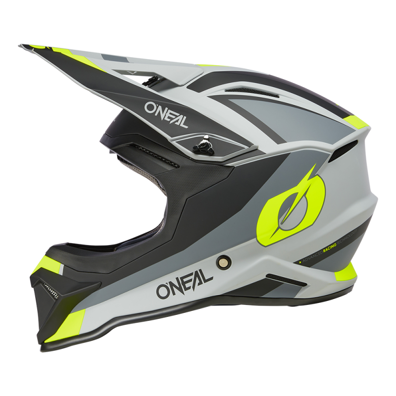 0634-314 Casco 1SRS Youth STREAM nero/giallo neon L (49/50 cm)