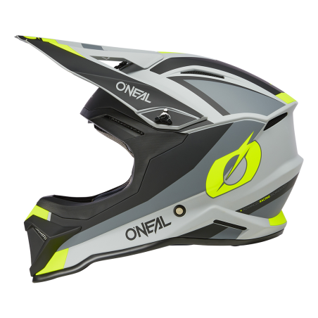 0634-314 Casco 1SRS Youth STREAM nero/giallo neon L (49/50 cm)
