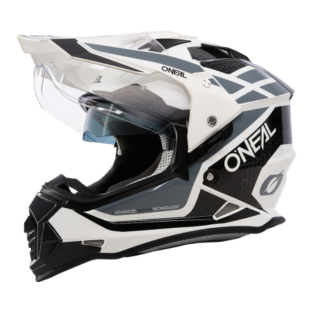 0818-062 Casco SIERRA R bianco/nero/grigio S (55/56 cm)