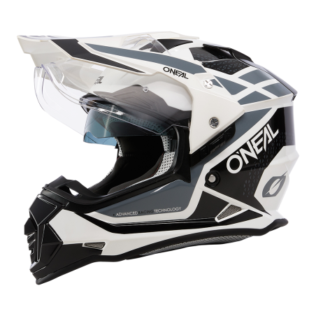 0818-063 Casco SIERRA R bianco/nero/grigio M (57/58 cm)