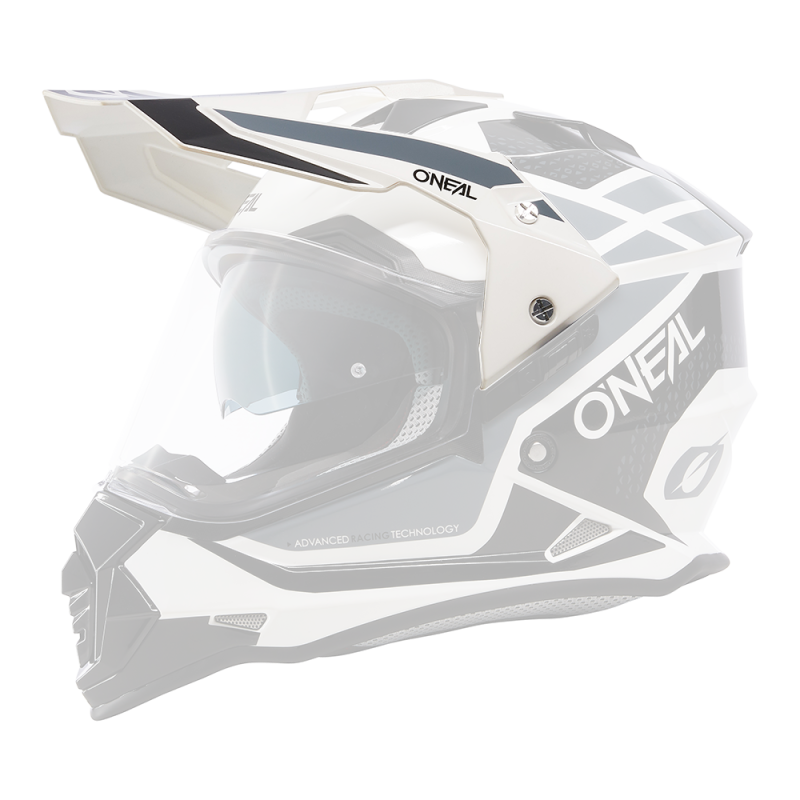 0818-060 Visiera SIERRA Casco R bianco/nero/grigio