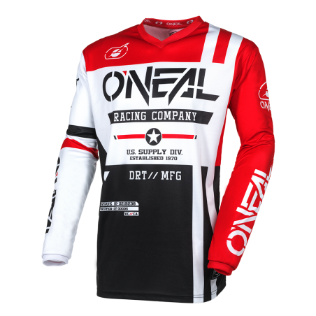 E005-316 Maglia ELEMENT WARHAWK nera/bianca/rossa XXL