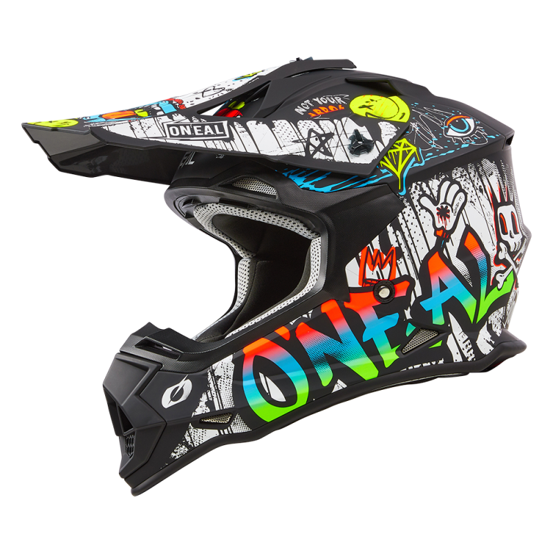 0200-073 Casco 2SRS RANCID nero/bianco M (57/58 cm)