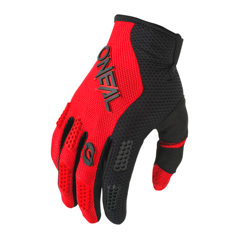 E032-309 Guanto ELEMENT RACEWEAR nero/rosso M/8