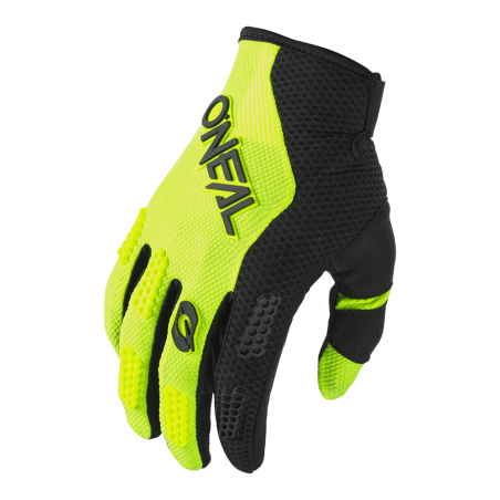 E032-403 Guanto da ragazzo ELEMENT RACEWEAR nero/giallo neon S/3-4