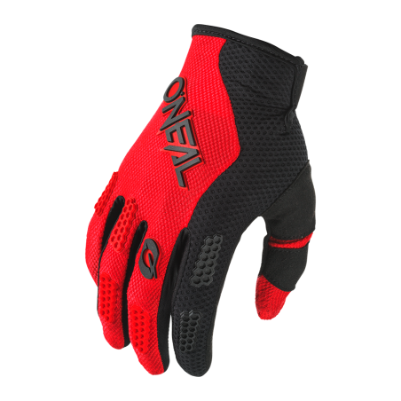 E032-303 Guanto da ragazzo ELEMENT RACEWEAR nero/rosso S/3-4