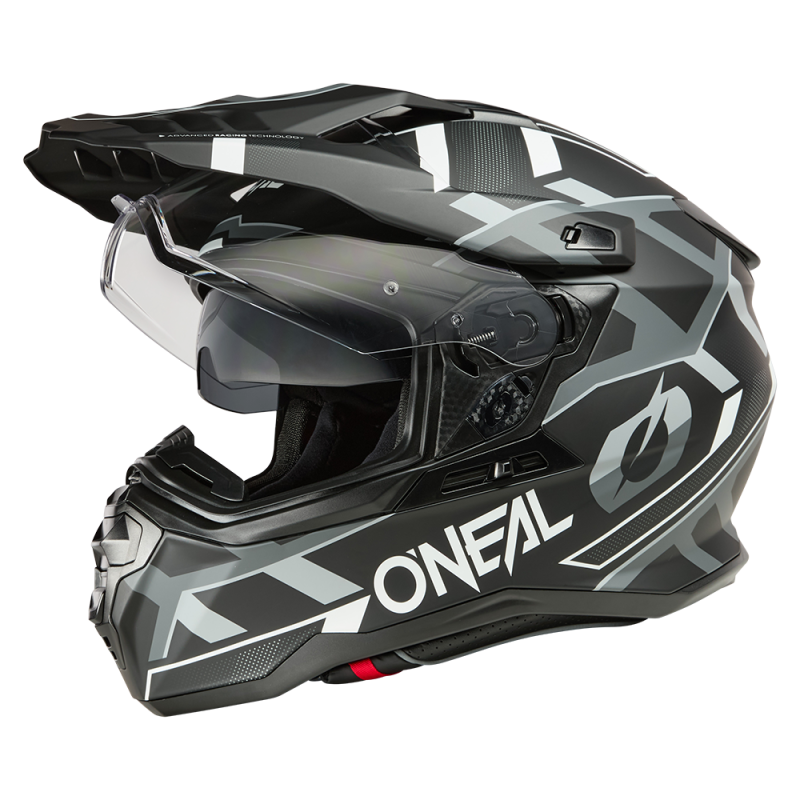 DSRS-131 Casco D-SRS SQUARE nero/bianco/grigio XS (53/54 cm)