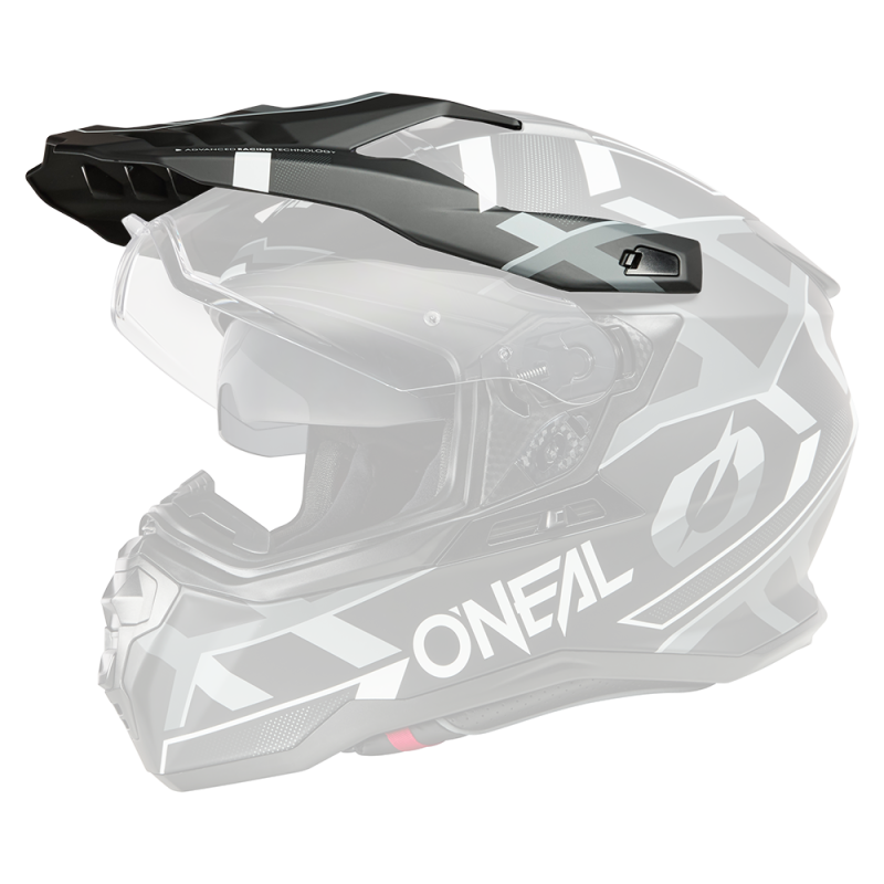 DSRS-130 Casco Visor D-SRS SQUARE nero/bianco/grigio