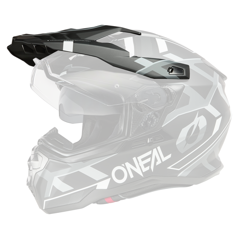 DSRS-130 Casco Visor D-SRS SQUARE nero/bianco/grigio