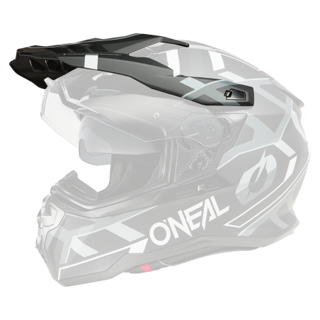 DSRS-130 Casco Visor D-SRS SQUARE nero/bianco/grigio