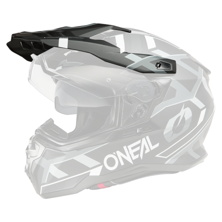 DSRS-130 Casco Visor D-SRS SQUARE nero/bianco/grigio