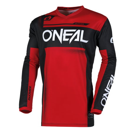 E006-013 Maglia ELEMENT RACEWEAR nera/rossa M