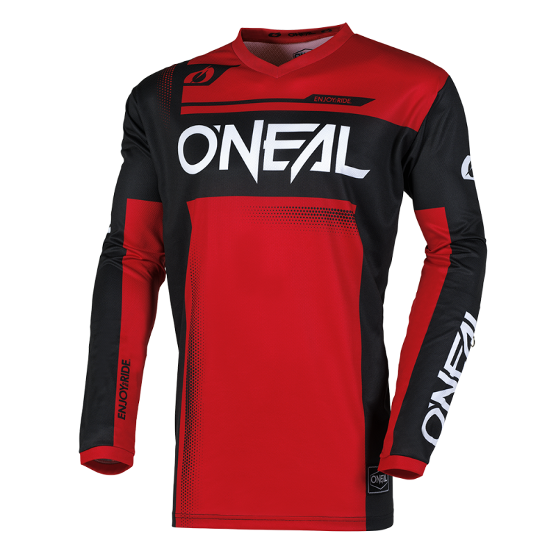 E006-016 Maglia ELEMENT RACEWEAR nera/rossa XXL