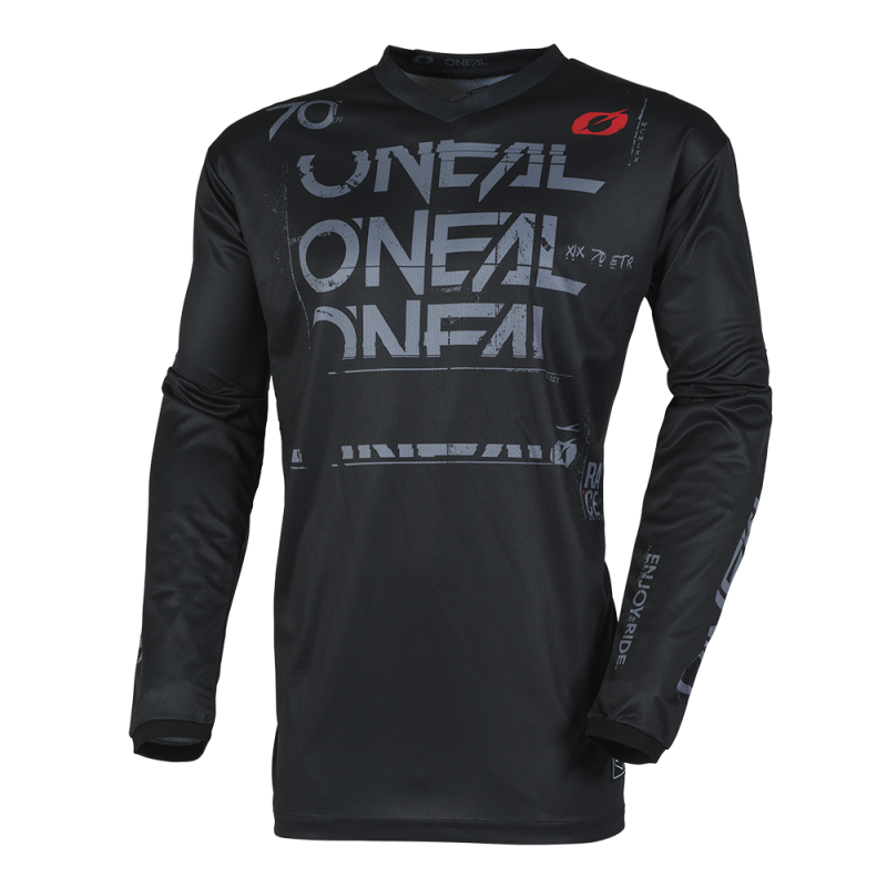 E006-265 Maglia ELEMENT STATIC nera/grigia XL