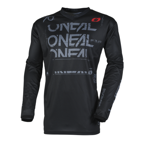 E006-265 Maglia ELEMENT STATIC nera/grigia XL