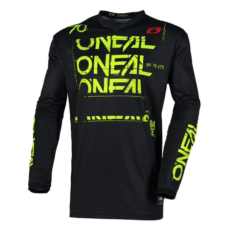 E006-216 Maglia ELEMENT STATIC nera/giallo neon XXL