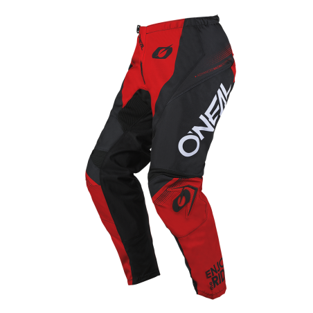 E024-0130 Pantaloni ELEMENT RACEWEAR nero/rosso 30/46