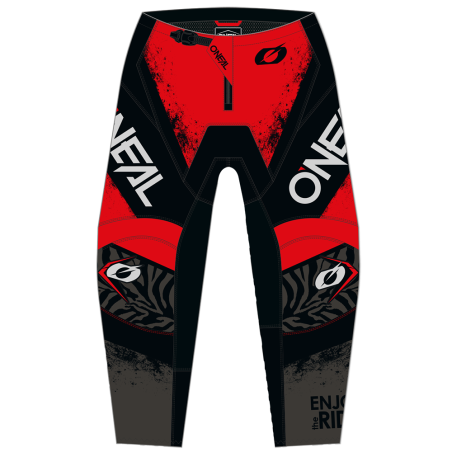 E024-1136 Pantaloni ELEMENT SHOCKER nero/rosso 36/52