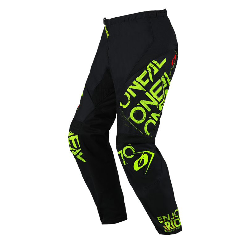 E024-2136 Pantaloni ELEMENT STATIC nero/giallo neon 36/52