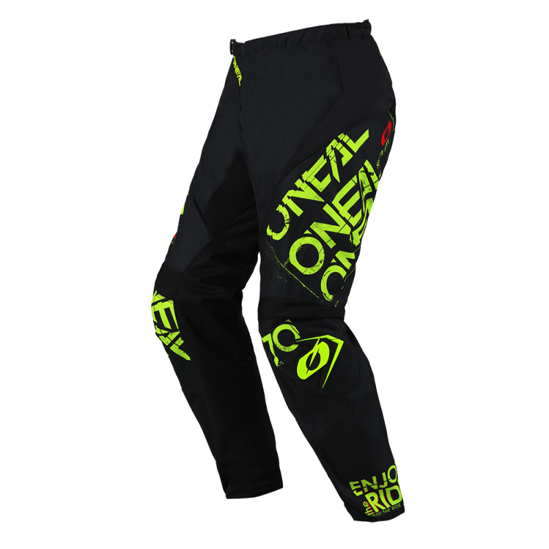 E024-2138 Pantaloni ELEMENT STATIC nero/giallo neon 38/54