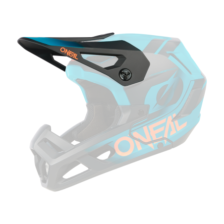 0541-220 Casco Visor SL1 STRIKE nero/verde acqua