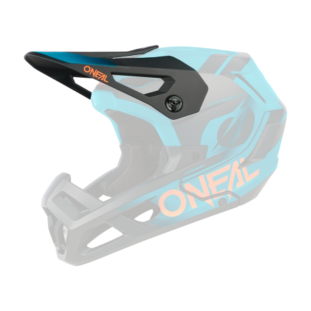 0541-220 Casco Visor SL1 STRIKE nero/verde acqua