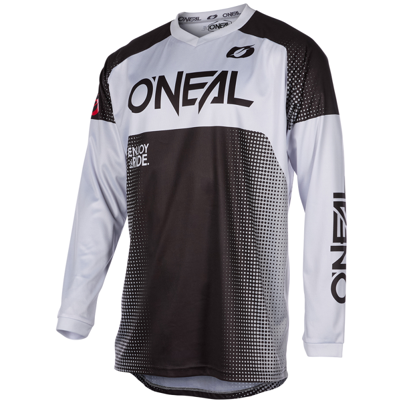 R001-202 Maglia MATRIX RIDEWEAR nera/grigia S