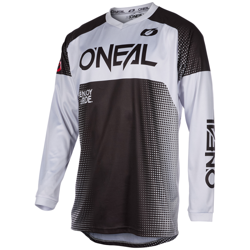R001-205 Maglia MATRIX RIDEWEAR nera/grigia XL