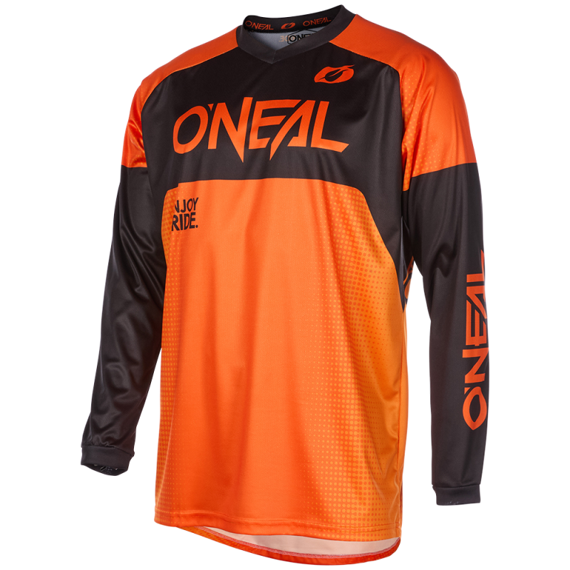 R001-262 Maglia MATRIX RIDEWEAR arancione/nera S