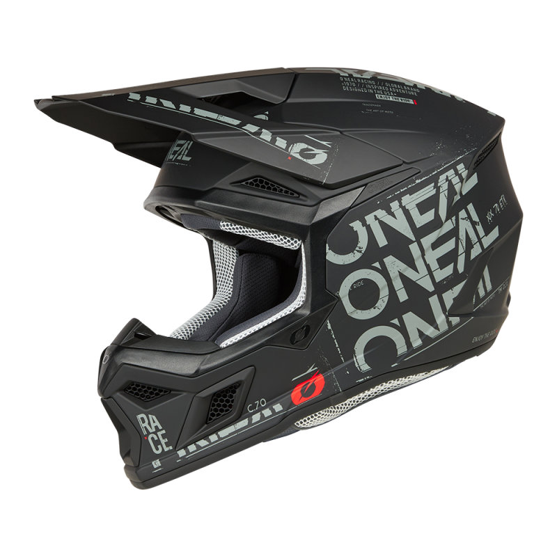 0625-475 Casco 3SRS STATIC nero/grigio XL (61/62 cm)