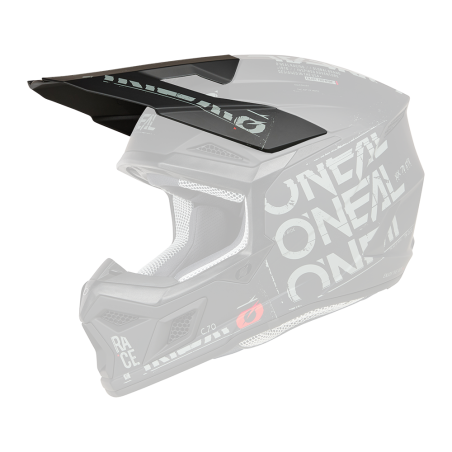 0625-470 Casco Visor 3SRS STATIC nero/grigio