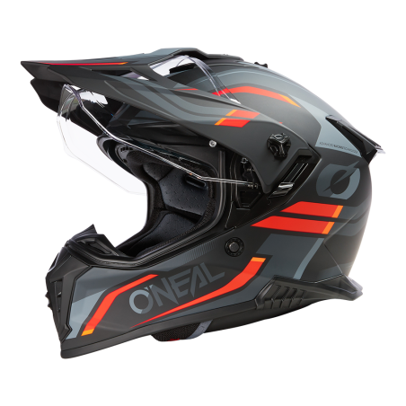 ASRS-102 Casco A-SRS SPIKE nero/grigio/rosso S (55/56 cm)