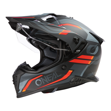 ASRS-104 Casco A-SRS SPIKE nero/grigio/rosso L (59/60 cm)